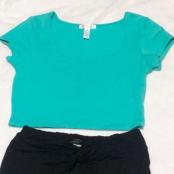 Forever 21 Top & Skirt Set Knit Casual Basic Size M - Picture 3 of 12